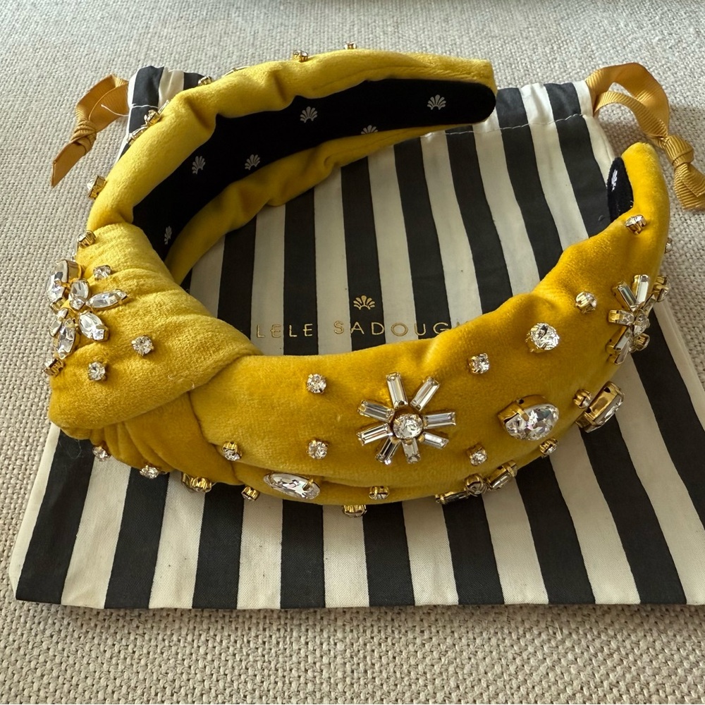Lele Sadoughi Swarovski Knotted Headband
